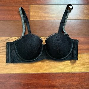 NWT Victoria Secret Black Balconette Bra 34B